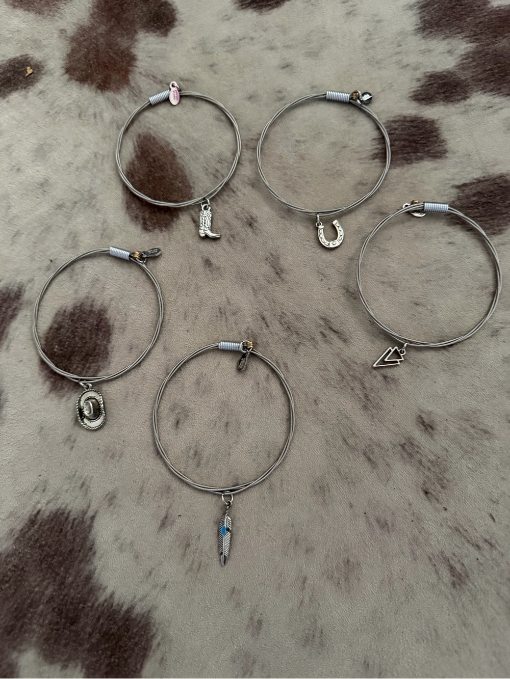 Strung Western Charm Bracelet Set